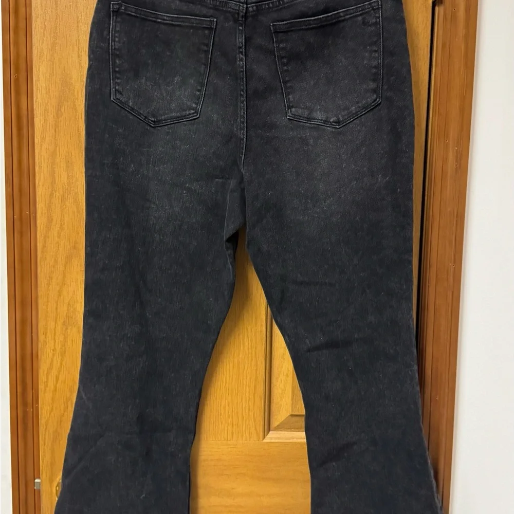 LuLaRoe Women's Flare Eclipse Wash Black Denim Jeans Size 32 - Picture 8 of 9